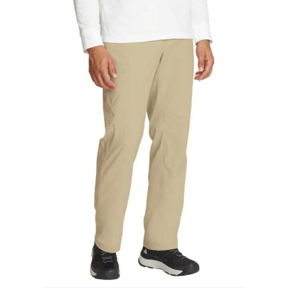 Eddie Bauer‎ Men's Tech Pants - TAN, Size 38X34 - Picture 2 of 7